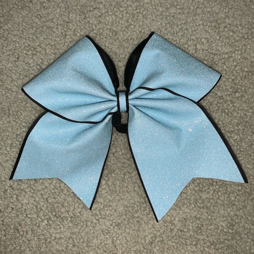 Teal Cheerleading bow